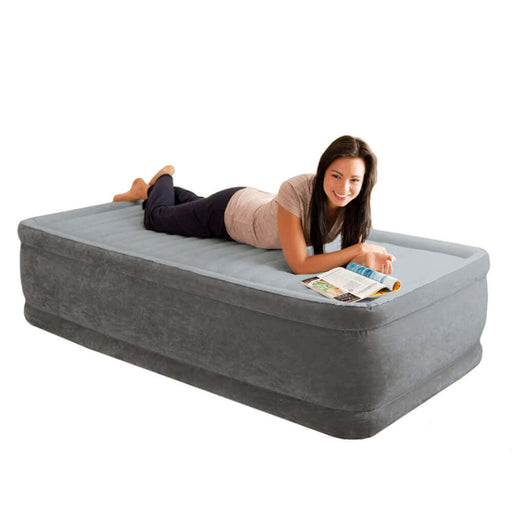 Intex Comfort Plush Elevated luchtbed - eenpersoons - onderdelenpaleis.nl