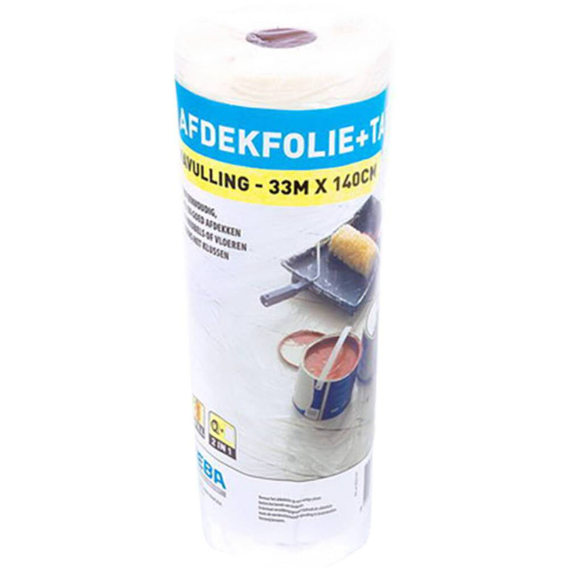 VEBA Afdekfolie Met Tape 140 cm x 33 m