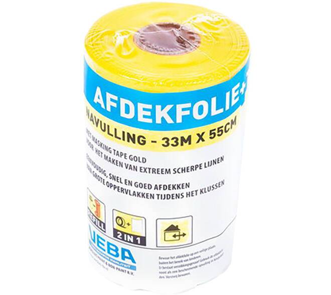 VEBA Afdekfolie+Duct Tape Navul 33 M 55 cm