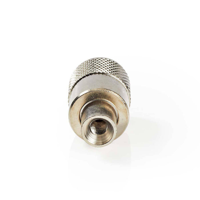 PL259-Connector RG58 Recht | Male | Vernikkeld | 50 Ohm | Soldeer | Diameter kabelinvoer: 6.0 mm | Metaal | Zilver