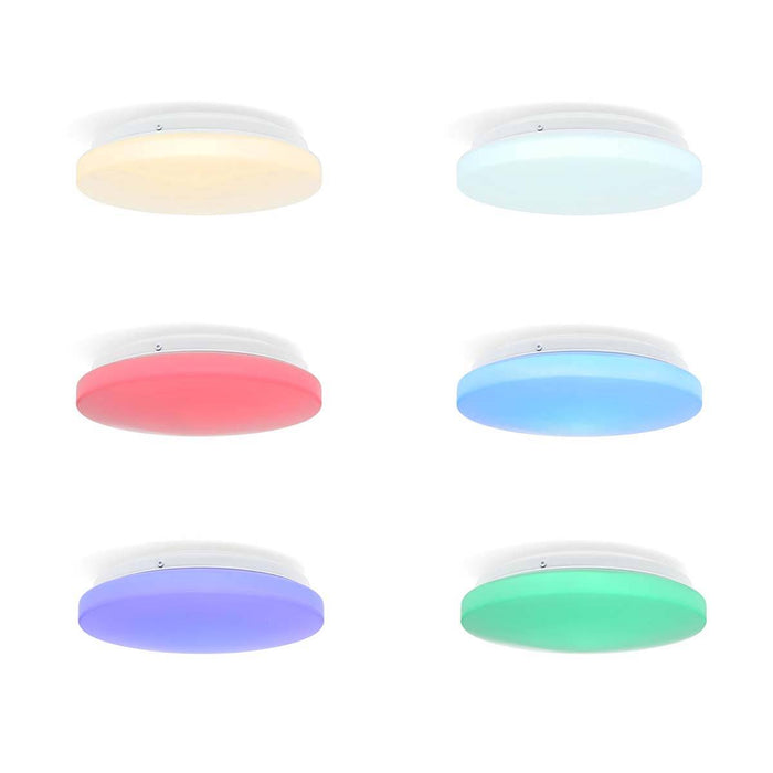 SmartLife plafondlamp met Wi-Fi, RGB-kleurenopties, zes verschillende lichtinstellingen voor sfeerverlichting.