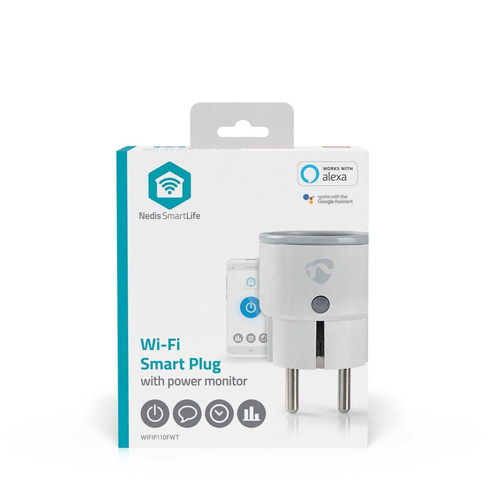 SmartLife Slimme Stekker Wi-Fi | IP21 | Energiemeter | 2500 W