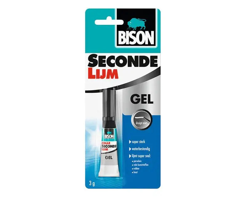 Bison Secondelijm Gel 3 g